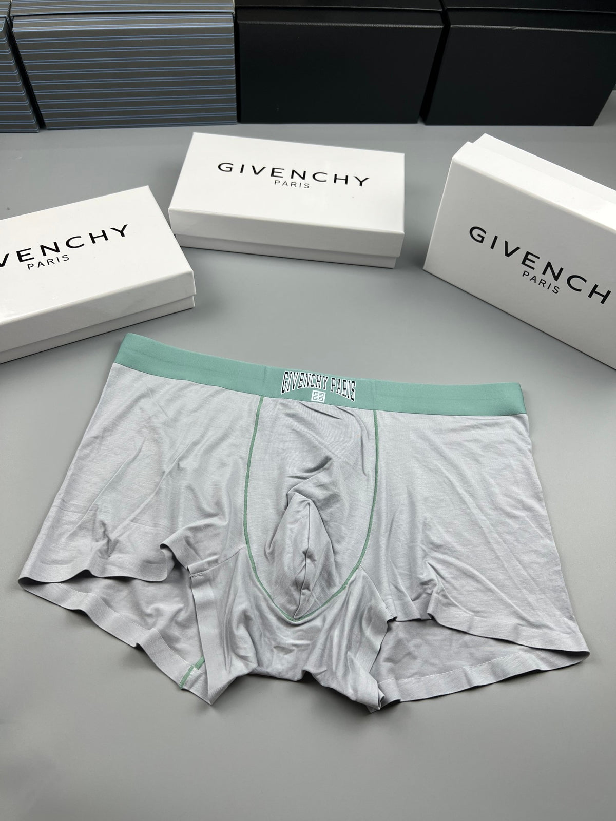 Givenchy Tonal Monogram-Style Waistbands Men's Boxer Briefs - 3-Piece Box