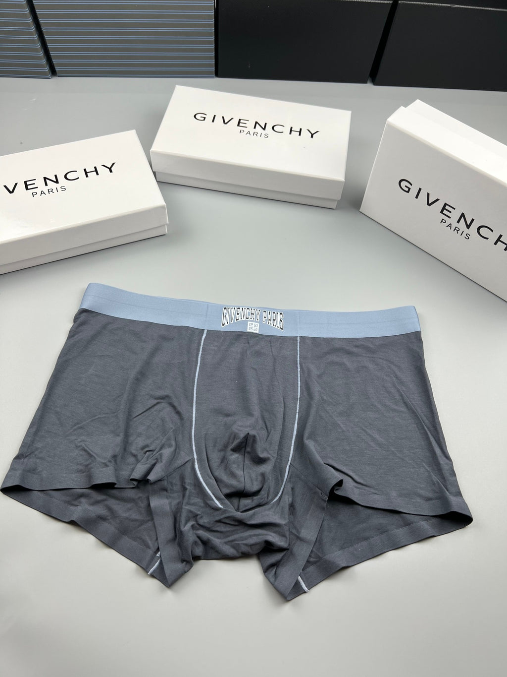 Givenchy Modal Tonal Waistbands Men's Boxer Briefs - 3-Piece Box