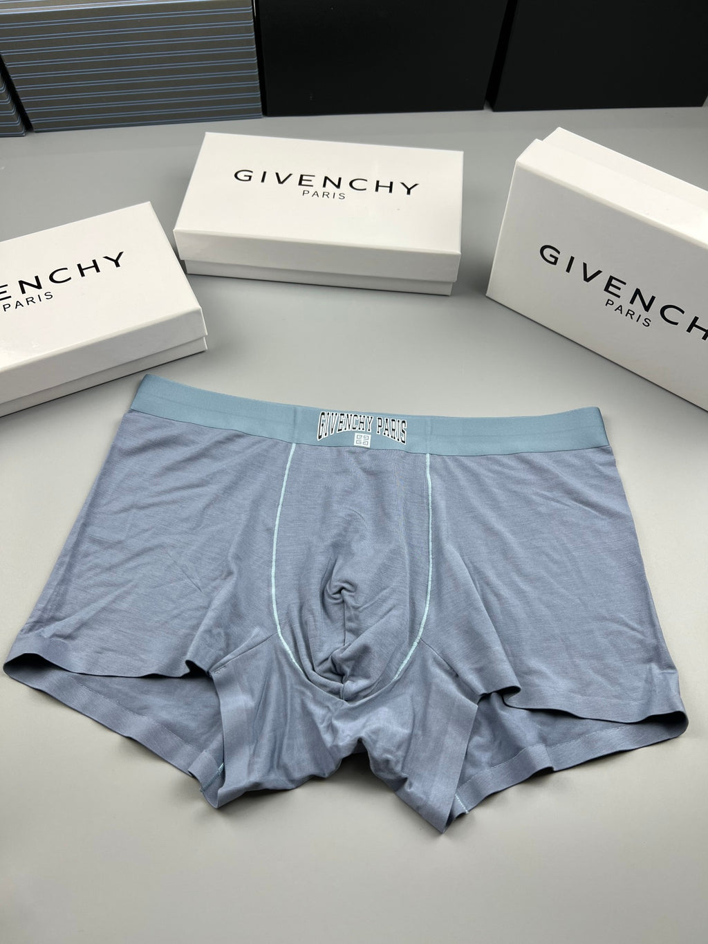 Givenchy Tonal Monogram-Style Waistbands Men's Boxer Briefs - 3-Piece Box