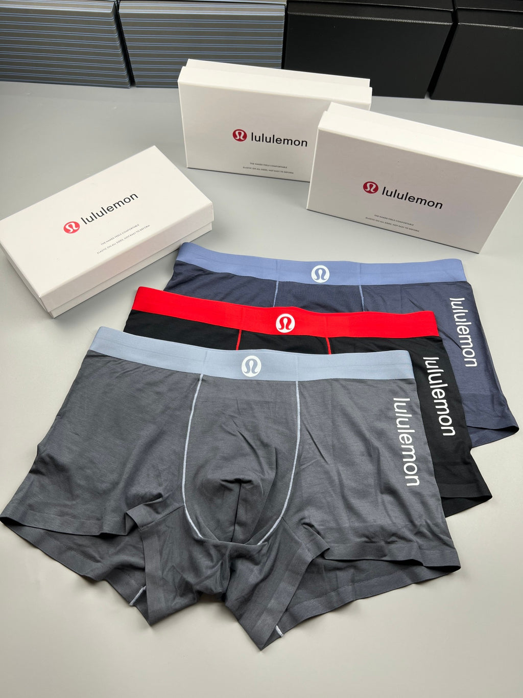 Lululemon Contrast Waistbands Men's Boxer Briefs - 3-Piece Box