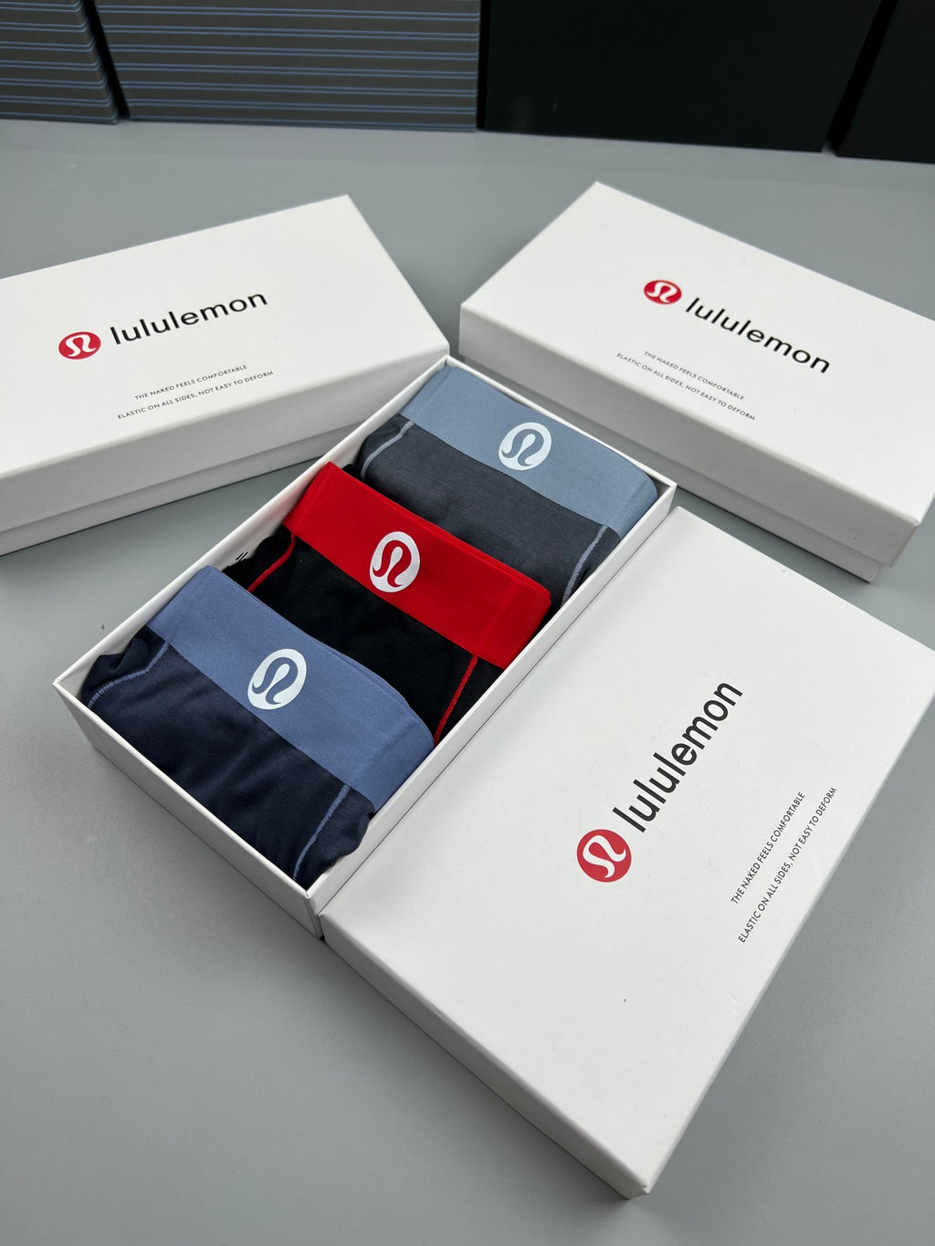 Lululemon Contrast Waistbands Men's Boxer Briefs - 3-Piece Box
