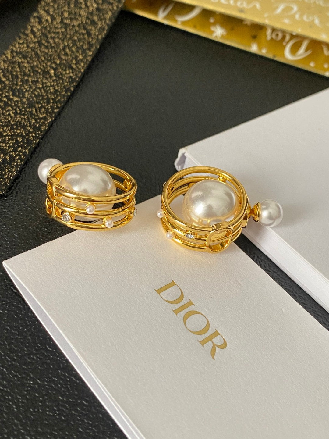 Sculptural Statement Earrings in Polished Metal-Tone – Design 005 styled view