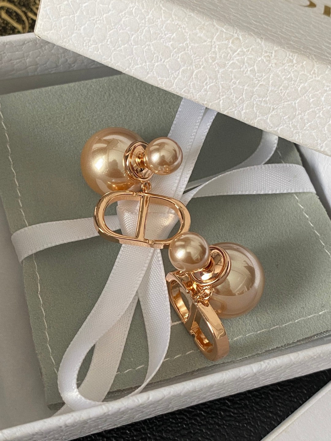 Sculptural Statement Earrings in Polished Metal-Tone – Design 004 detail view