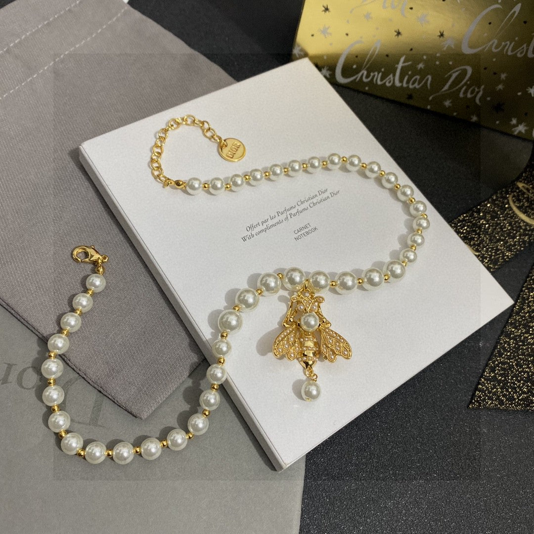 Sculptural Pendant Necklace in Polished Metal-Tone – Design 036 styled view