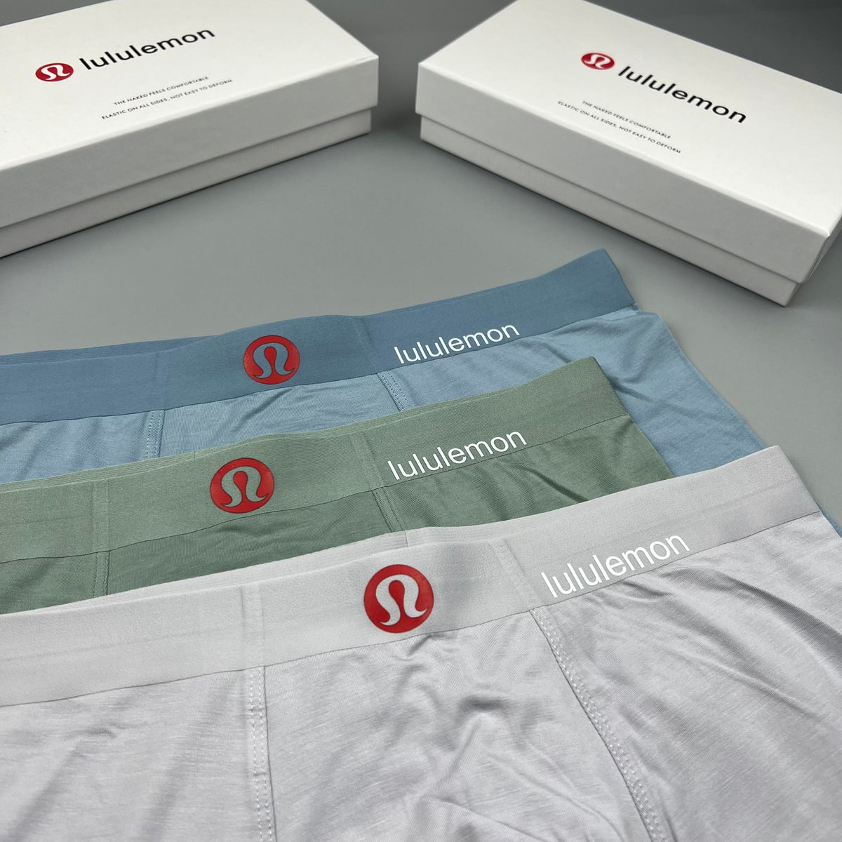 Lululemon Tonal Logo Waistbands Men's Boxer Briefs - 3-Piece Box