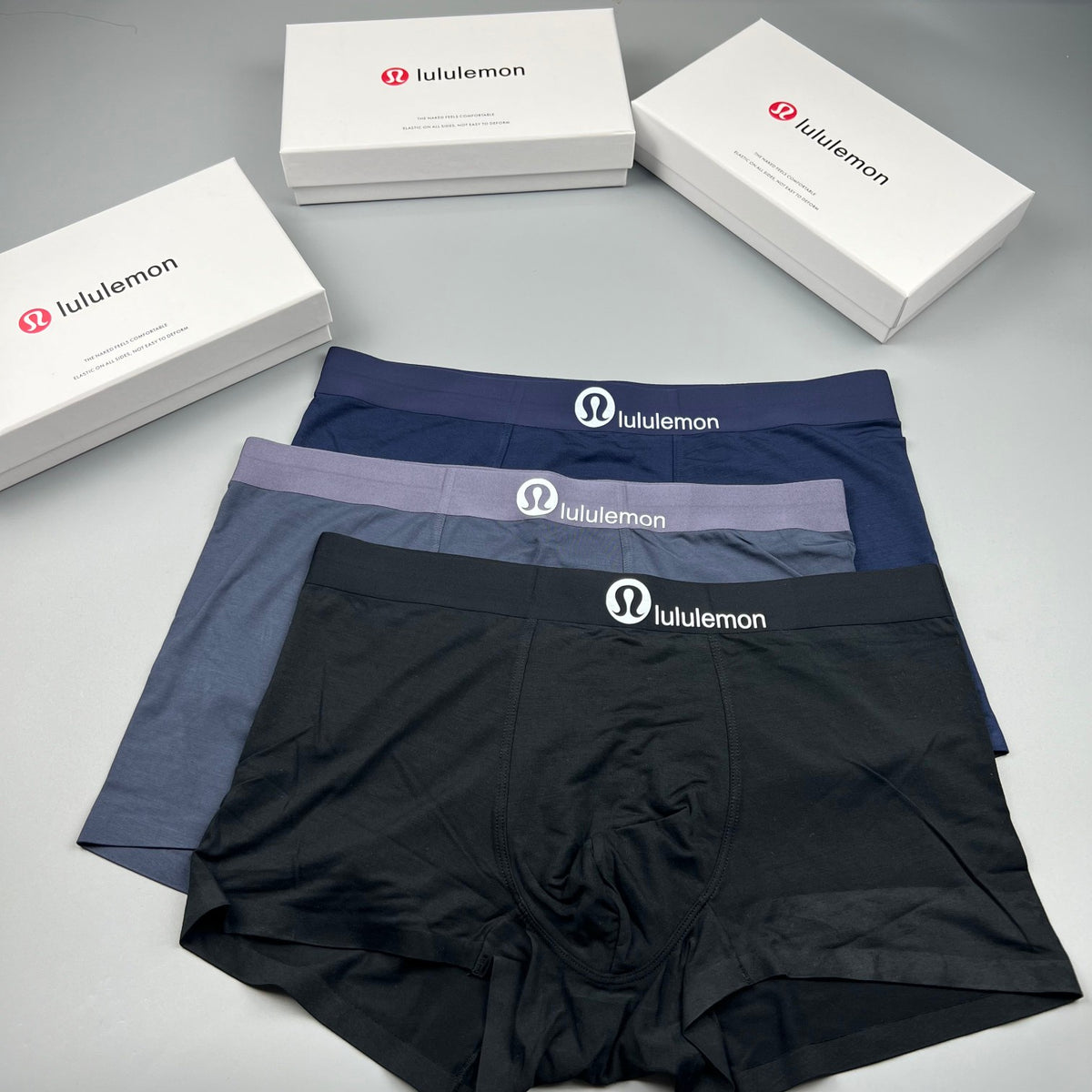 Lululemon Tonal Logo Waistbands Men's Boxer Briefs - 3-Piece Box