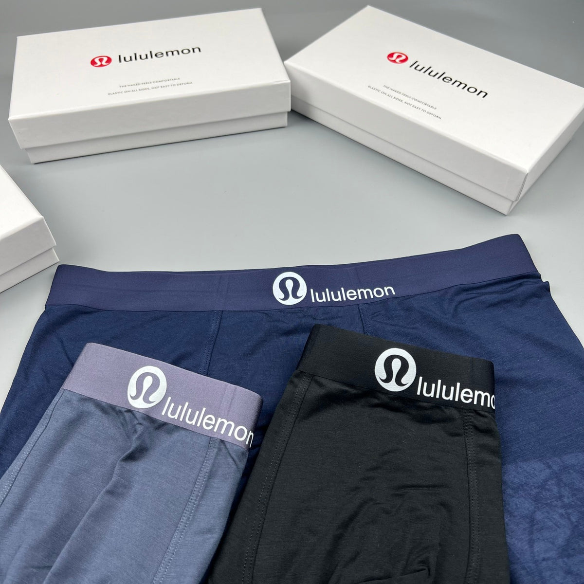Lululemon Tonal Logo Waistbands Men's Boxer Briefs - 3-Piece Box
