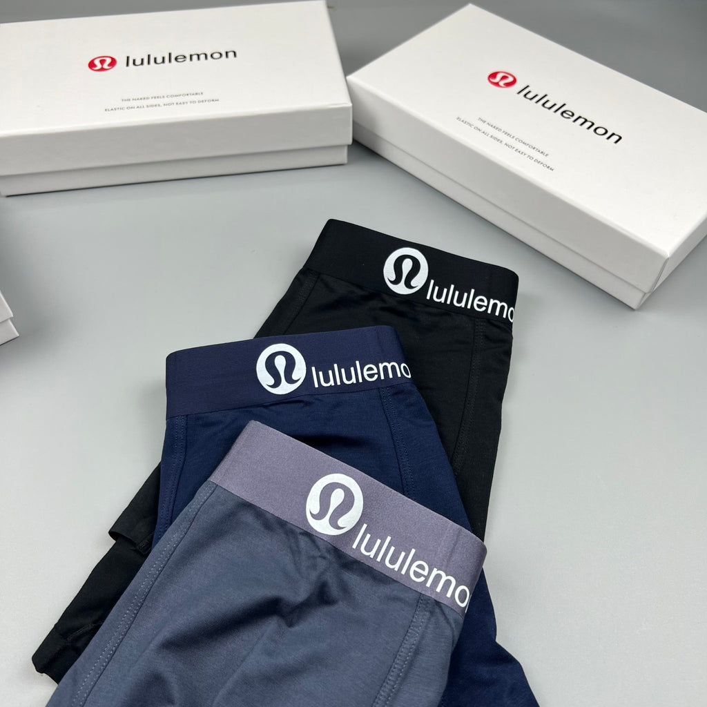 Lululemon Tonal Logo Waistbands Men's Boxer Briefs - 3-Piece Box