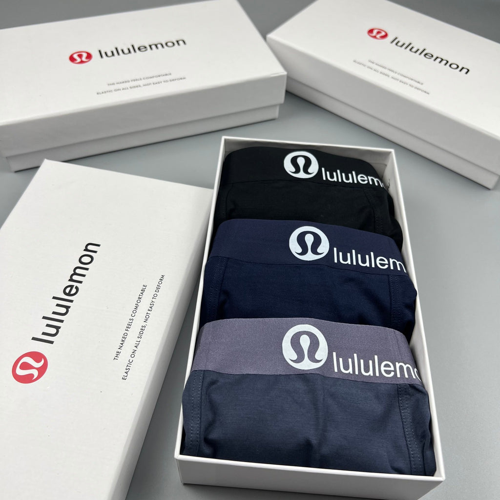 Lululemon Tonal Logo Waistbands Men's Boxer Briefs - 3-Piece Box