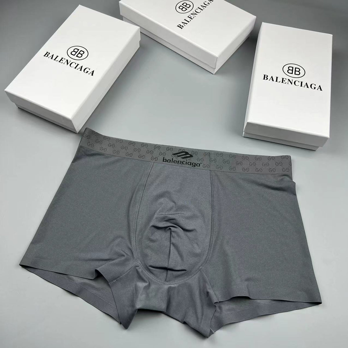 Balenciaga Ice-Silk Men's Boxer Briefs - 3-Piece Box