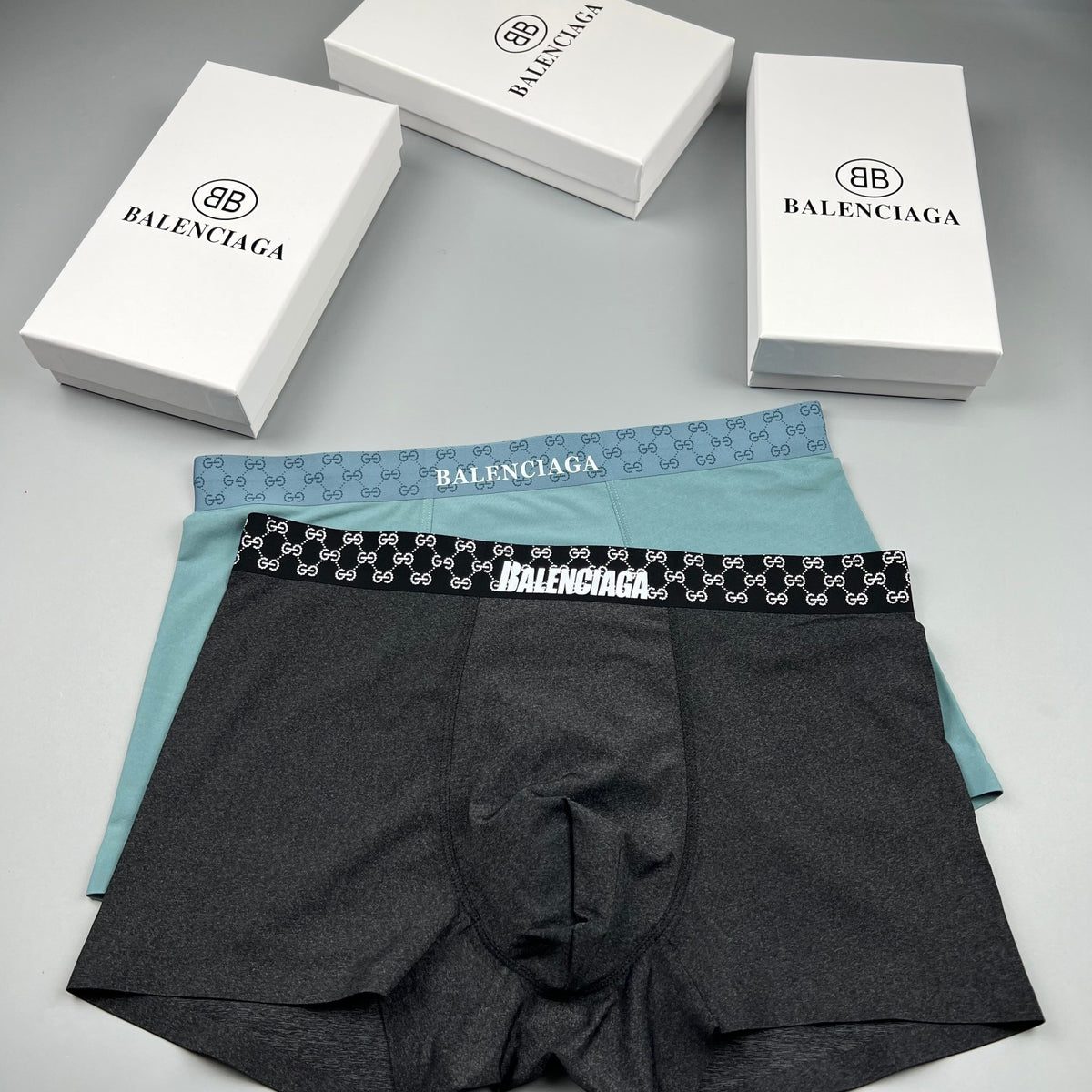 Balenciaga Ice-Silk Men's Boxer Briefs - 3-Piece Box