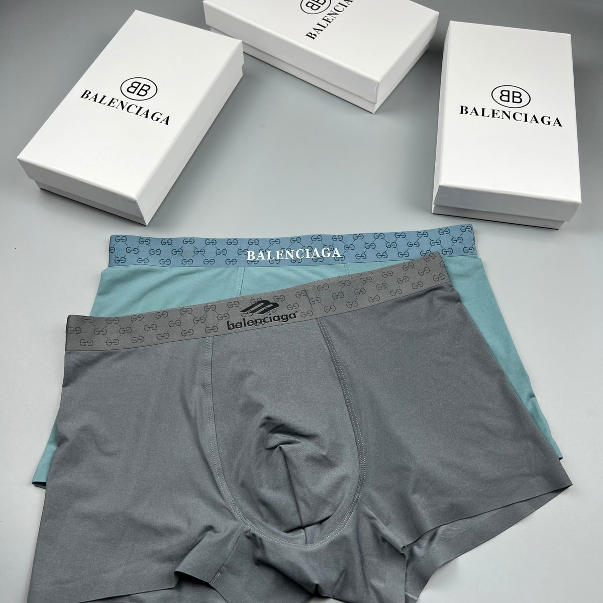 Balenciaga Ice-Silk Men's Boxer Briefs - 3-Piece Box