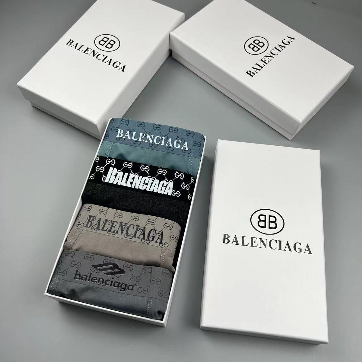 Balenciaga Ice-Silk Men's Boxer Briefs - 3-Piece Box