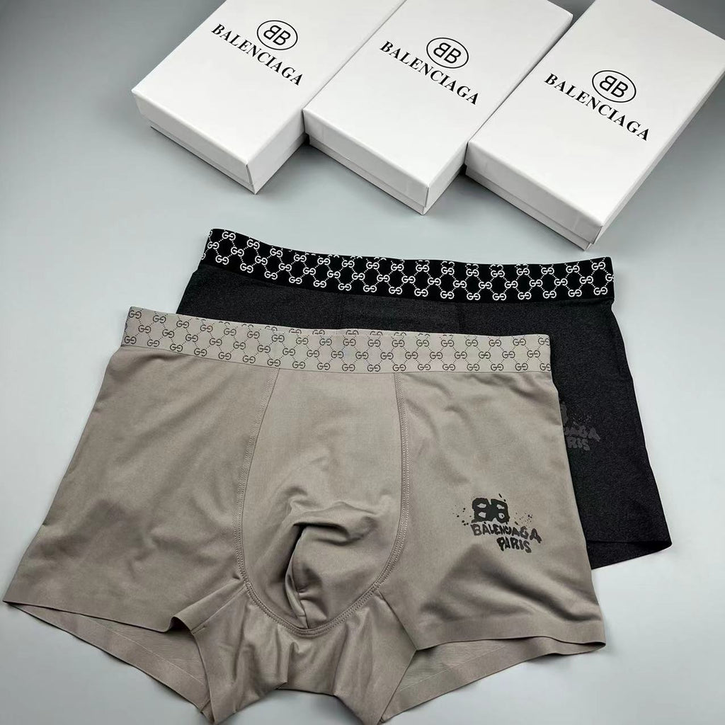 Balenciaga Ice-Silk Men's Boxer Briefs - 3-Piece Box