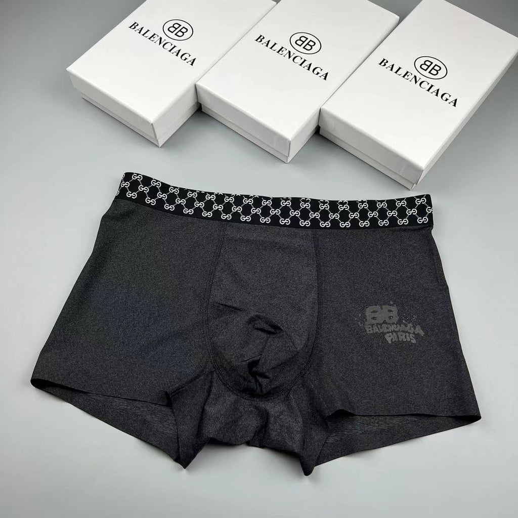 Balenciaga Ice-Silk Men's Boxer Briefs - 3-Piece Box
