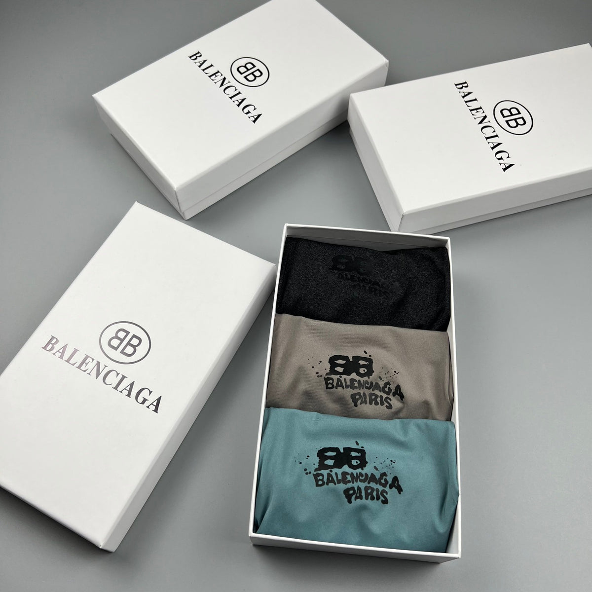 Balenciaga Ice-Silk Men's Boxer Briefs - 3-Piece Box
