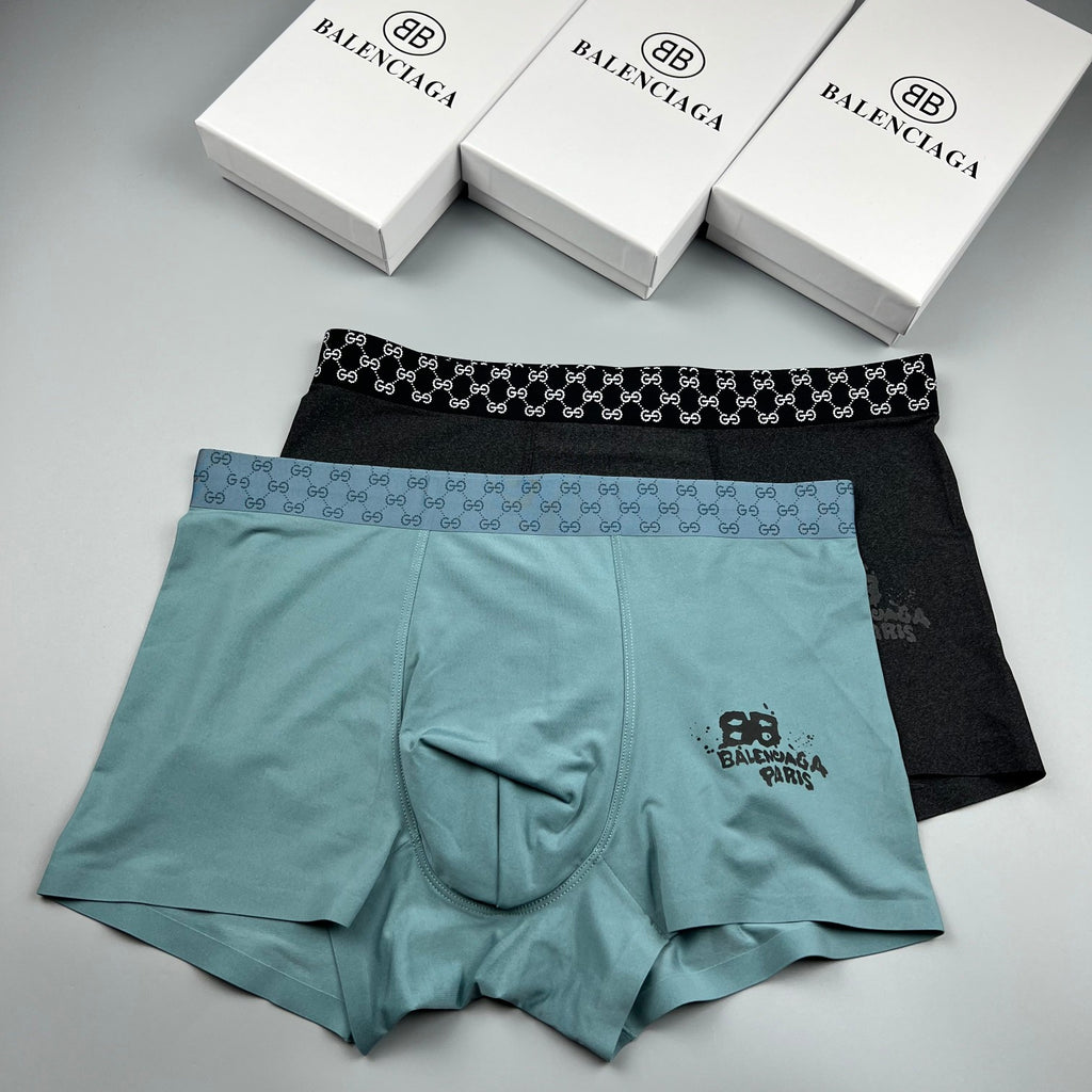 Balenciaga Ice-Silk Men's Boxer Briefs - 3-Piece Box