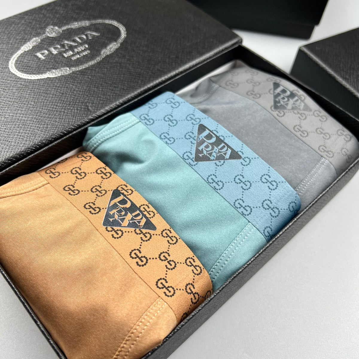 Prada Ice-Silk Men's Boxer Briefs - 3-Piece Box