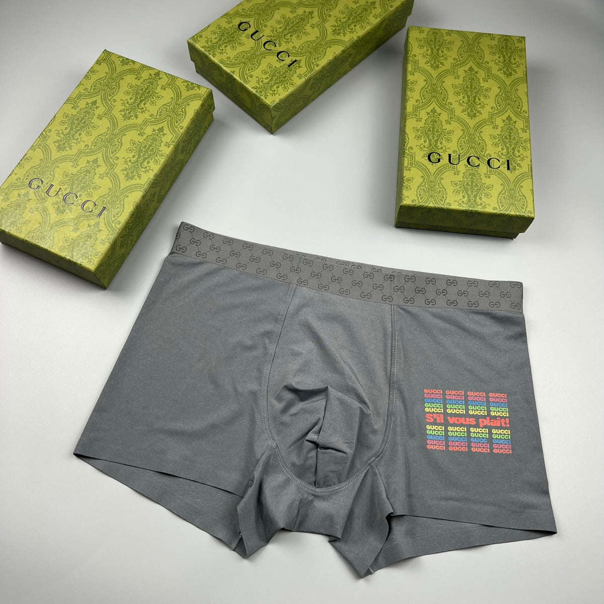 Gucci Ice-Silk Men's Boxer Briefs - 3-Piece Box