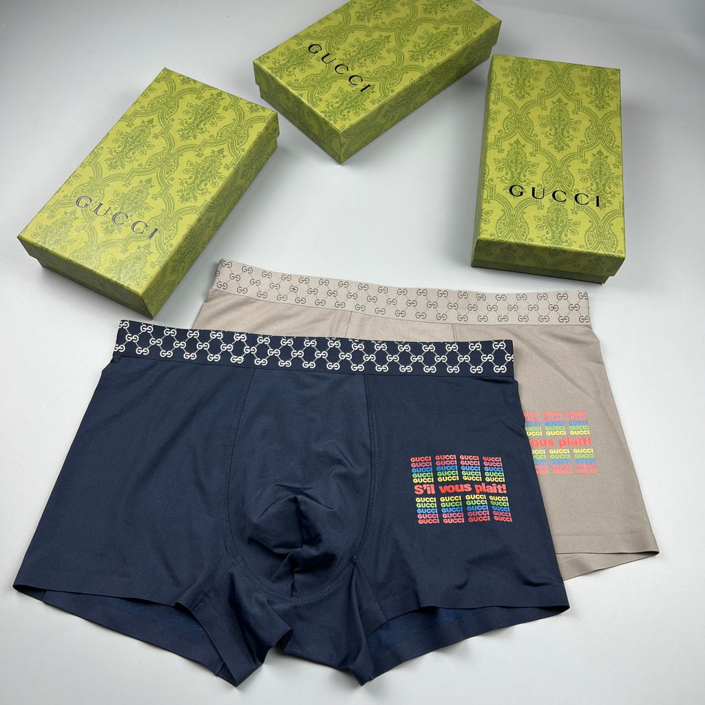 Gucci Ice-Silk Men's Boxer Briefs - 3-Piece Box