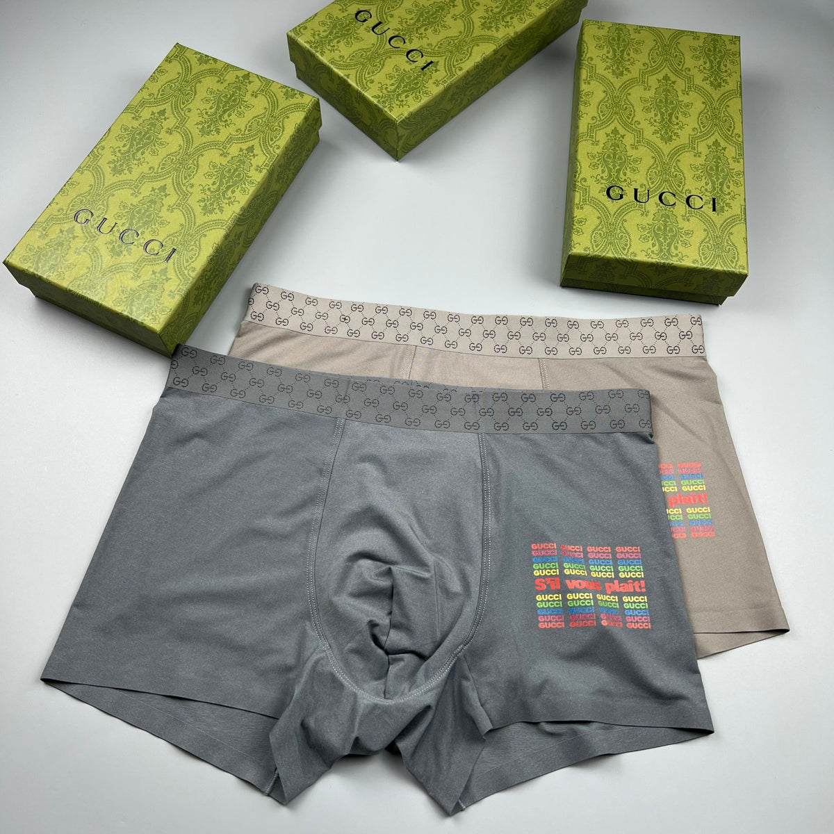 Gucci Ice-Silk Men's Boxer Briefs - 3-Piece Box