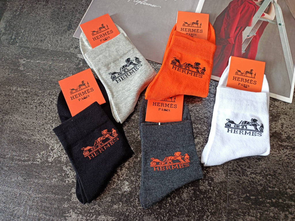 Hermes Crew Socks - 5-Pair Pack
