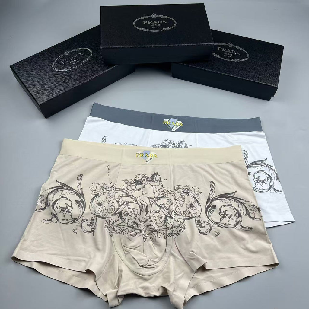 Prada Men's Boxer Briefs - 3-Piece Box