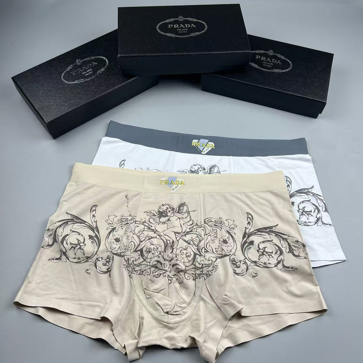 Prada Men's Boxer Briefs - 3-Piece Box