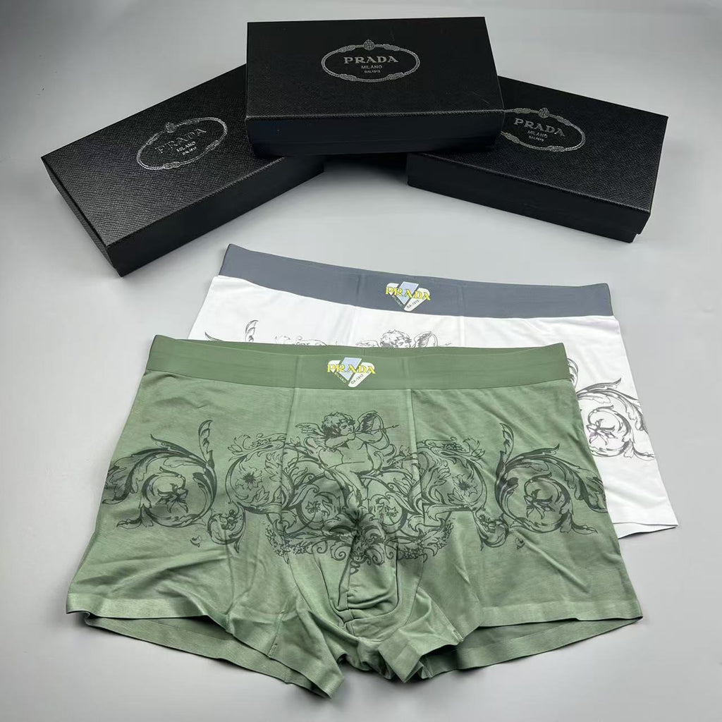 Prada Men's Boxer Briefs - 3-Piece Box