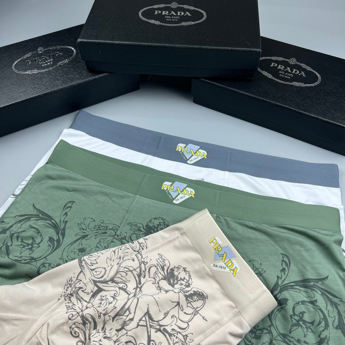 Prada Men's Boxer Briefs - 3-Piece Box