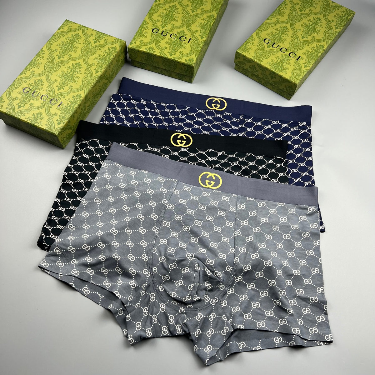Gucci Modal Men's Boxer Briefs - 3-Piece Box