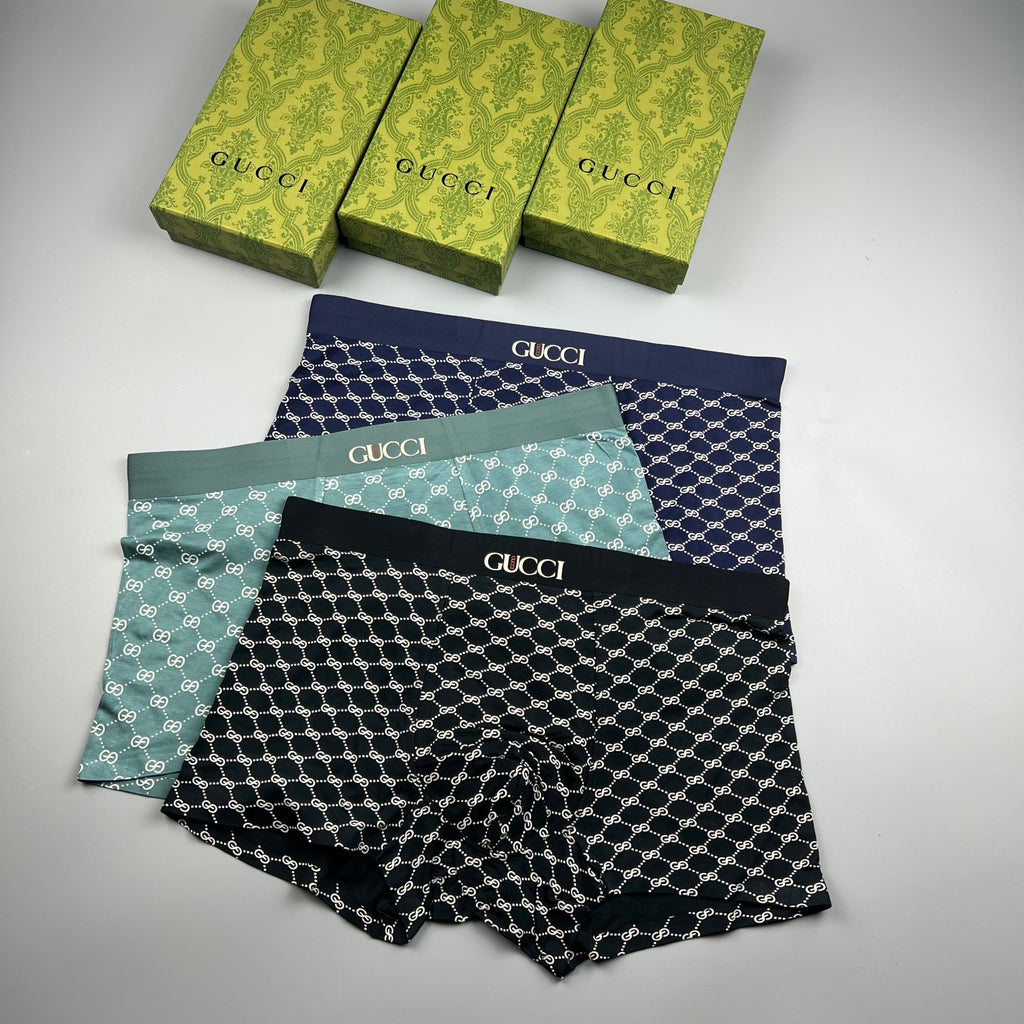 Gucci Modal Men's Boxer Briefs - 3-Piece Box