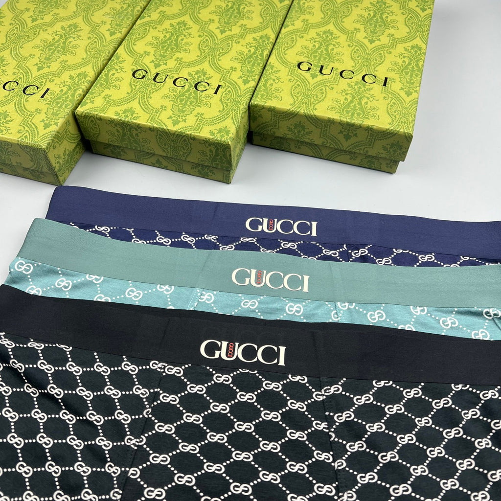 Gucci Modal Men's Boxer Briefs - 3-Piece Box