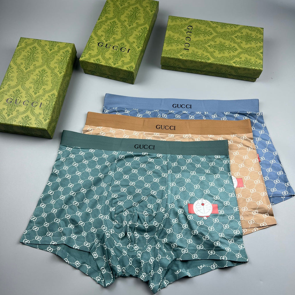 Gucci Modal Men's Boxer Briefs - 3-Piece Box