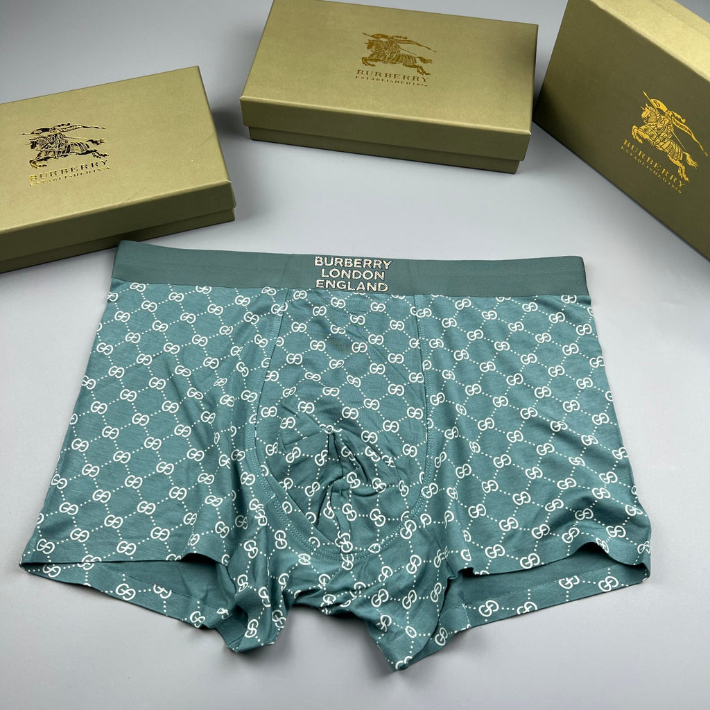 Burberry Check-Inspired Patterns Men's Boxer Briefs - 3-Piece Box