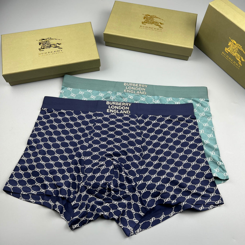 Burberry Check-Inspired Patterns Men's Boxer Briefs - 3-Piece Box