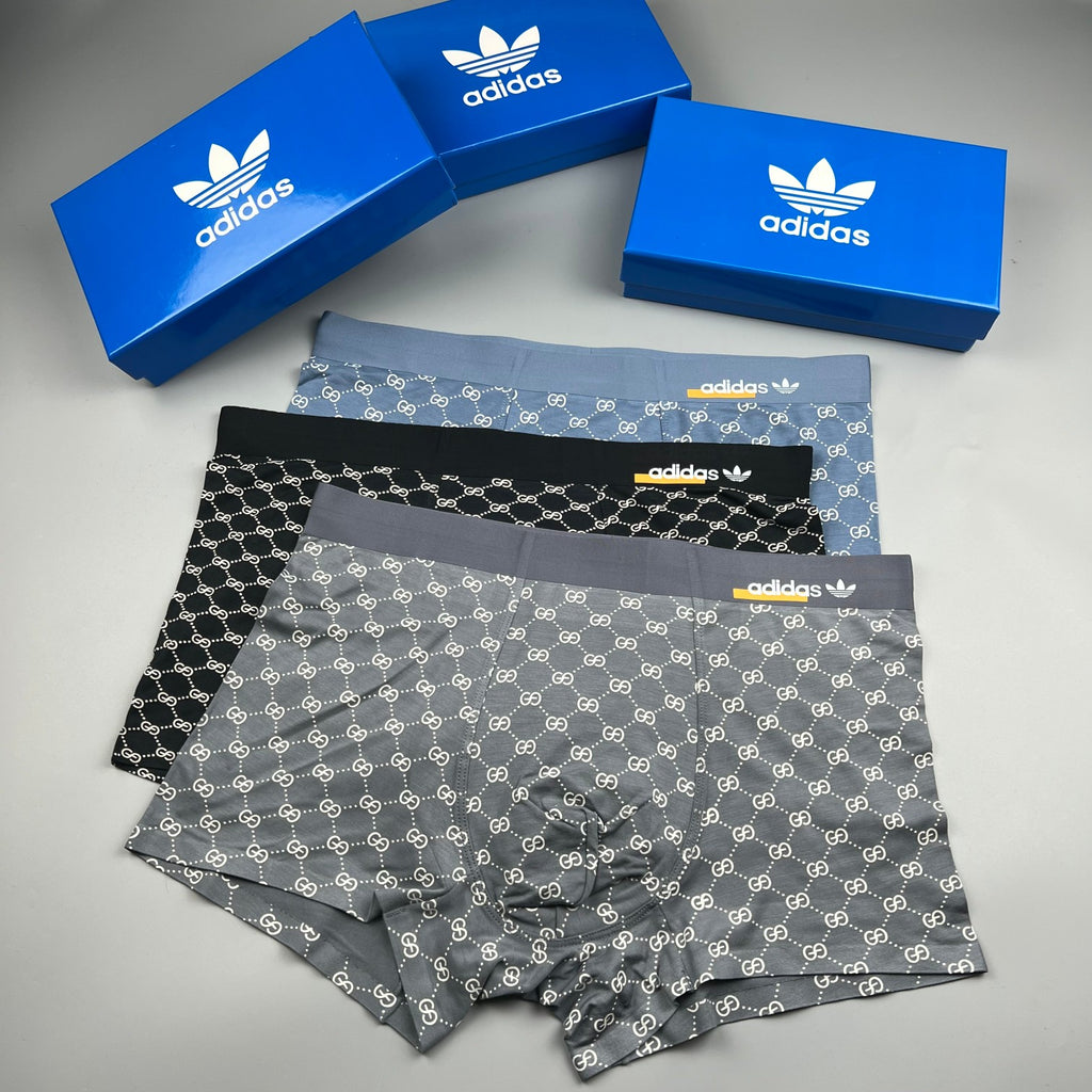 Adidas Modal Men's Boxer Briefs - 3-Piece Box