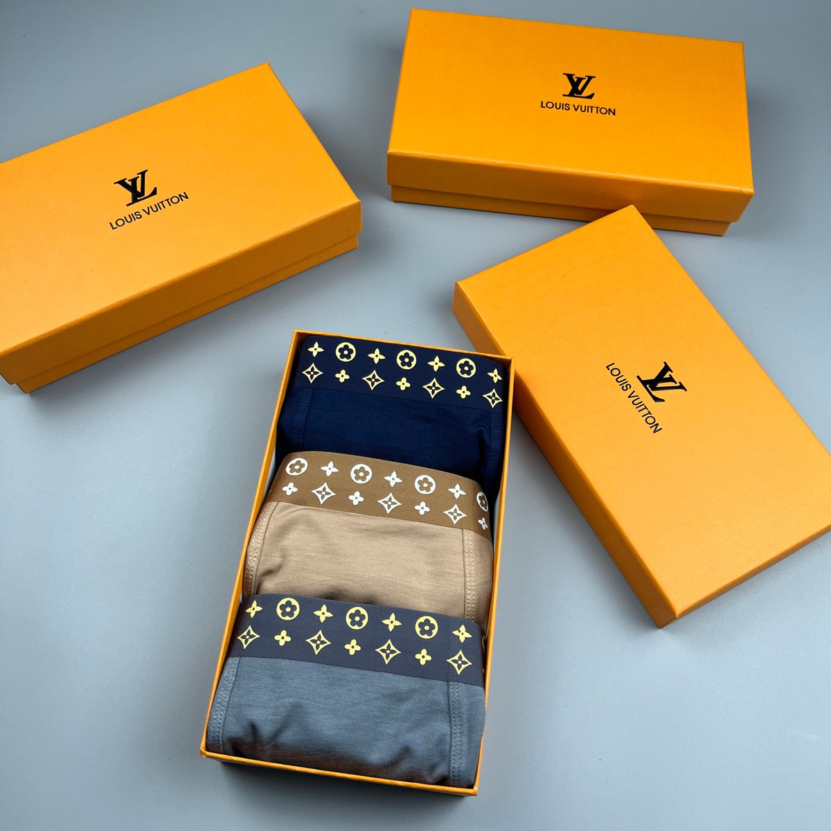 Louis Vuitton Small Patch Details Men's Boxer Briefs - 3-Piece Box