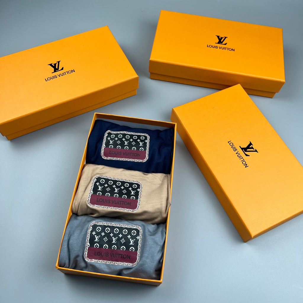 Louis Vuitton Small Patch Details Men's Boxer Briefs - 3-Piece Box