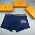 Louis Vuitton Modal-Blend Patch Motif Men's Underwear - 3-Piece Box