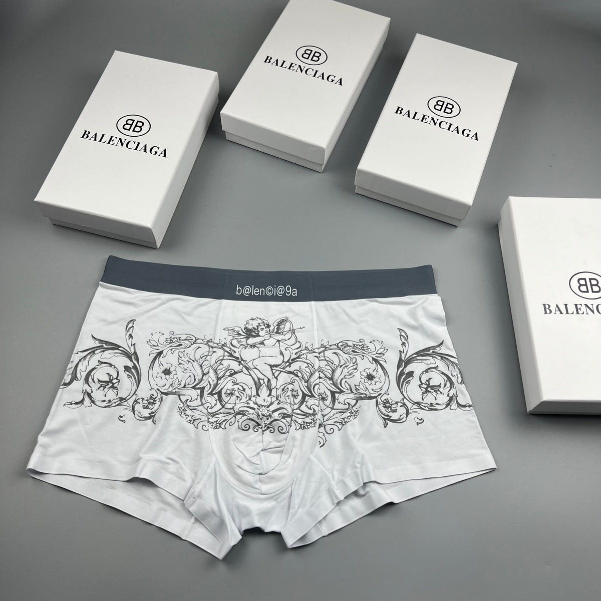 Balenciaga Illustrated Animal Graphics Men's Boxer Briefs - 3-Piece Box
