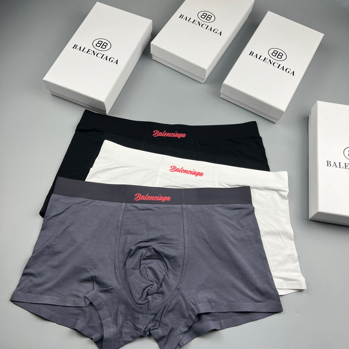 Balenciaga Modal Men's Boxer Briefs - 3-Piece Box