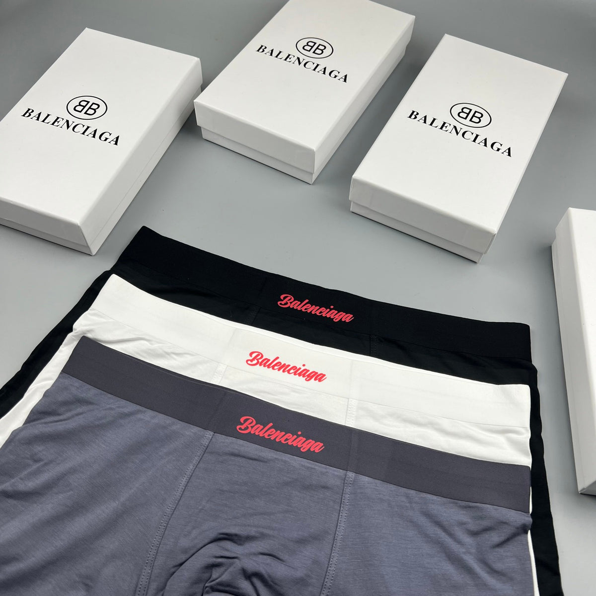 Balenciaga Modal Men's Boxer Briefs - 3-Piece Box