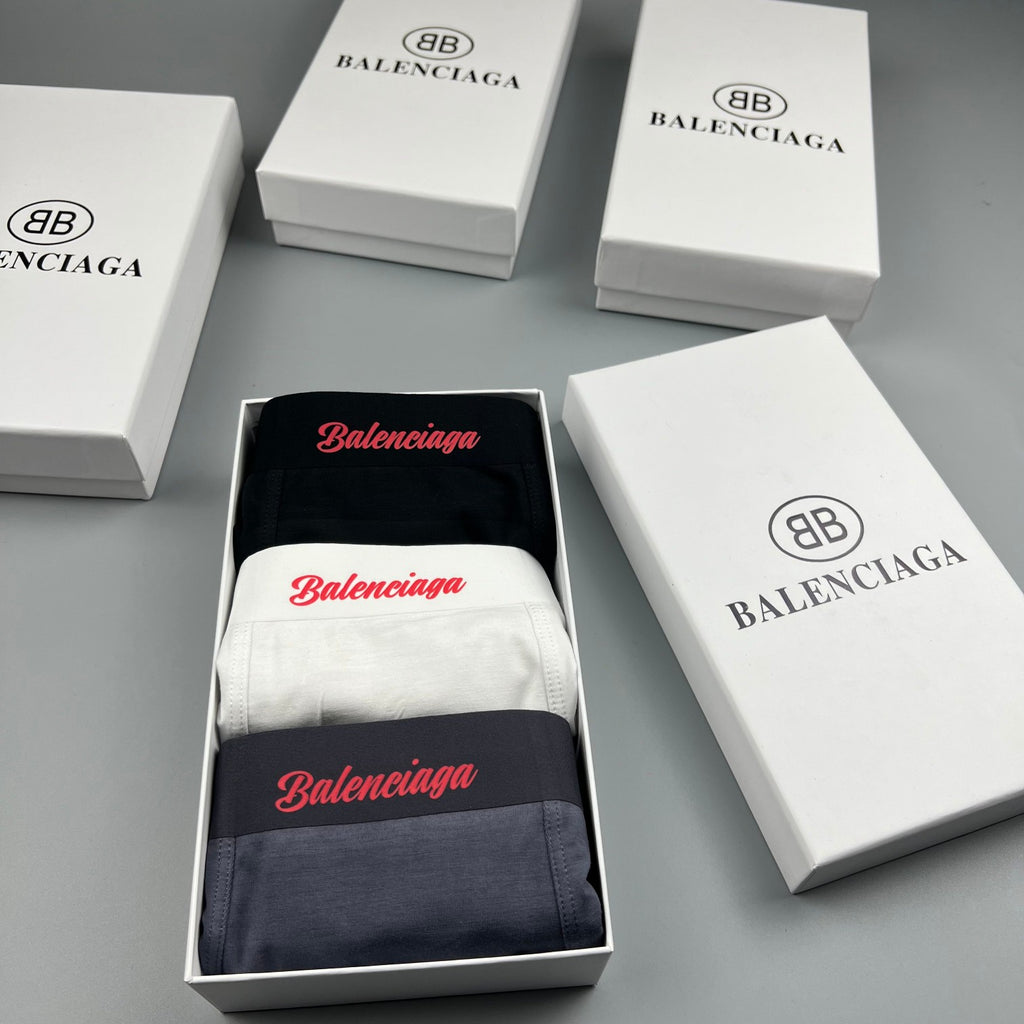 Balenciaga Modal Men's Boxer Briefs - 3-Piece Box