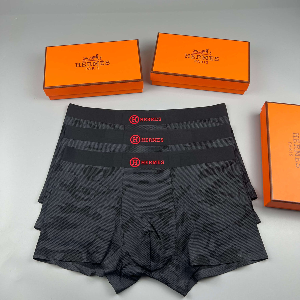 Hermes Men's Boxer Briefs - 3-Piece Box