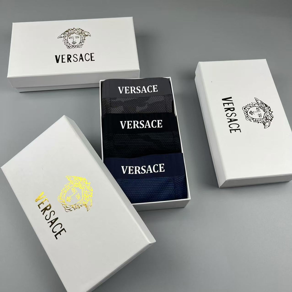 Versace Men's Boxer Briefs - 3-Piece Box