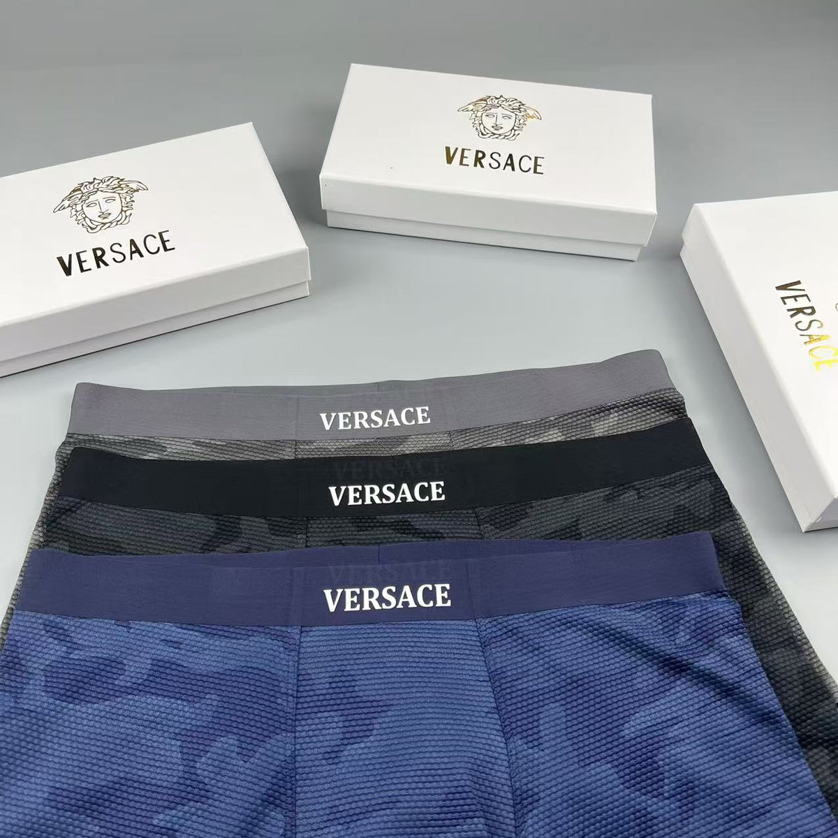 Versace Men's Boxer Briefs - 3-Piece Box