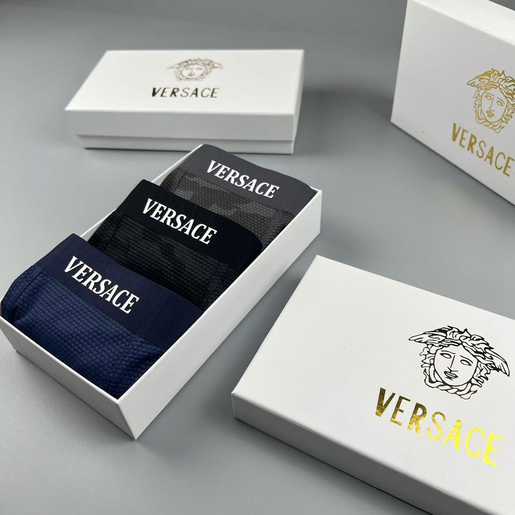 Versace Men's Boxer Briefs - 3-Piece Box