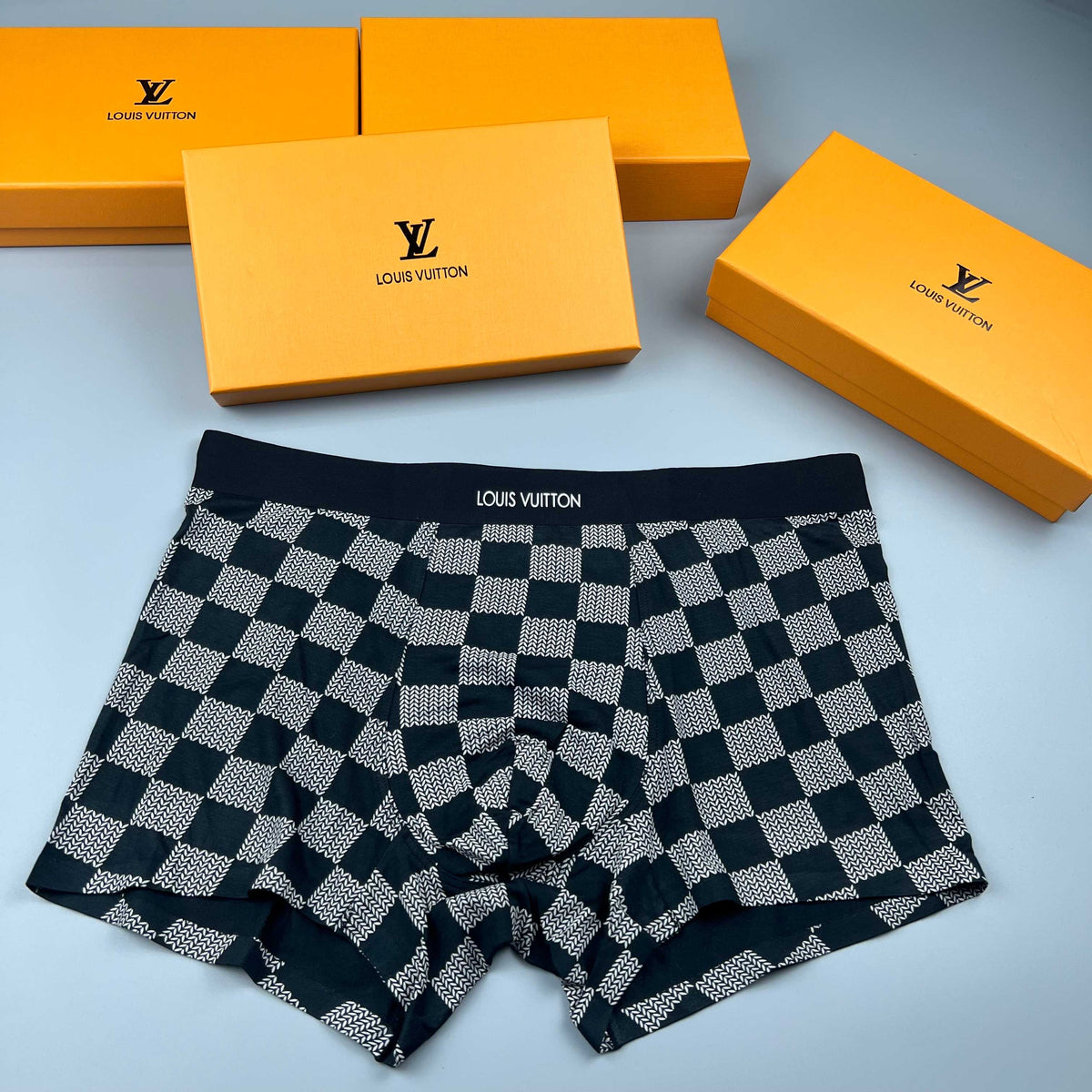 Louis Vuitton Pastel Colour Tonal Waistbands Men's Boxer Briefs - 3-Piece Box