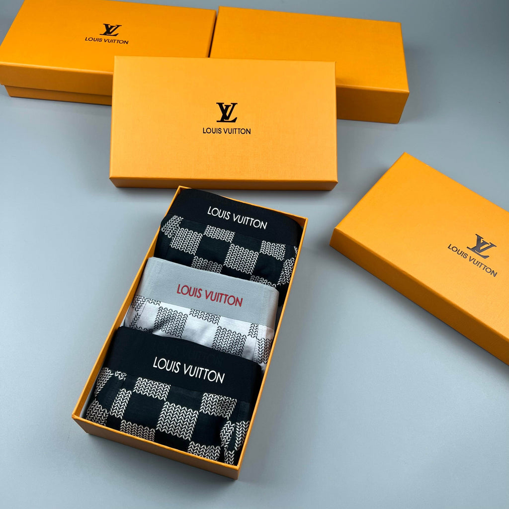 Louis Vuitton Pastel Colour Tonal Waistbands Men's Boxer Briefs - 3-Piece Box